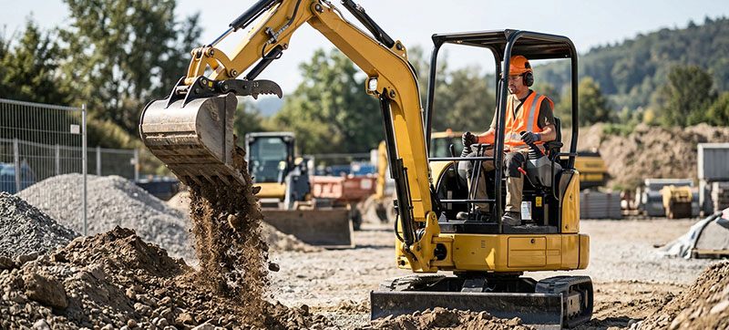 Mini-excavatrice avec opérateur (3,5 t)